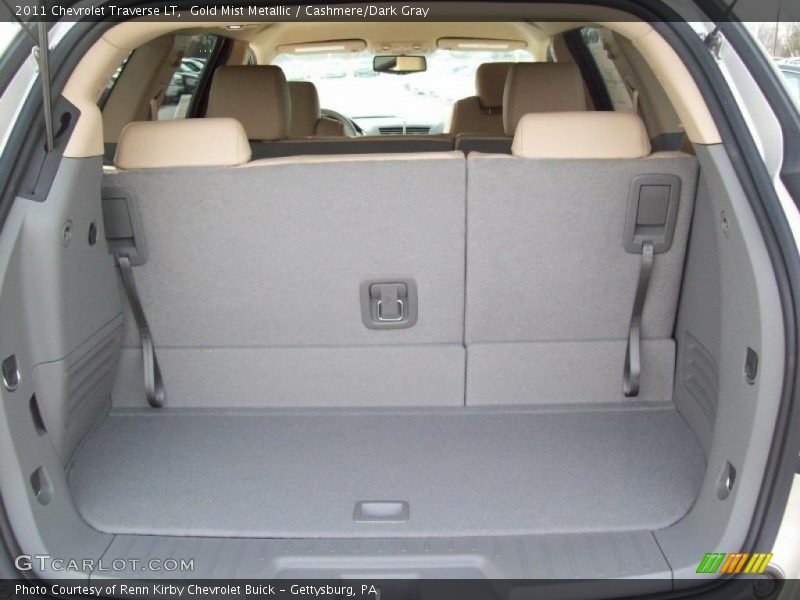 Gold Mist Metallic / Cashmere/Dark Gray 2011 Chevrolet Traverse LT