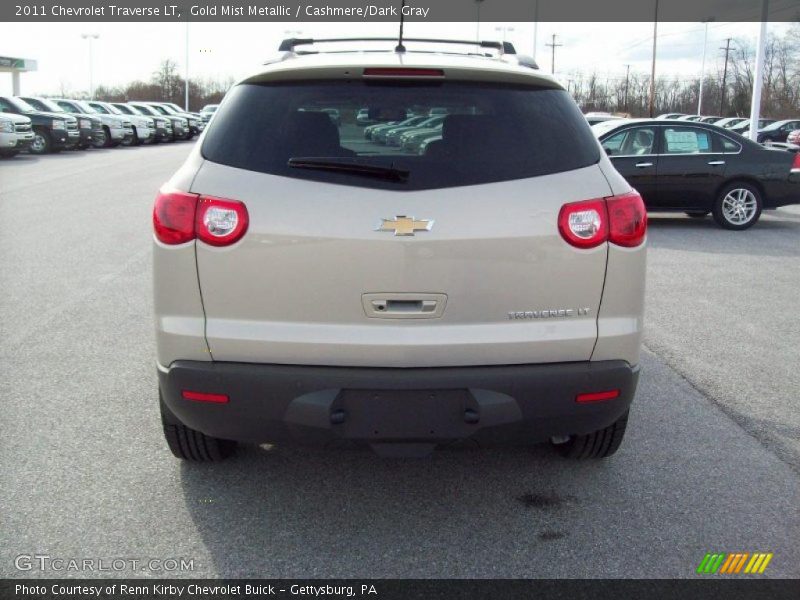 Gold Mist Metallic / Cashmere/Dark Gray 2011 Chevrolet Traverse LT