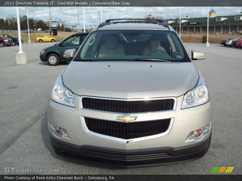 Gold Mist Metallic / Cashmere/Dark Gray 2011 Chevrolet Traverse LT