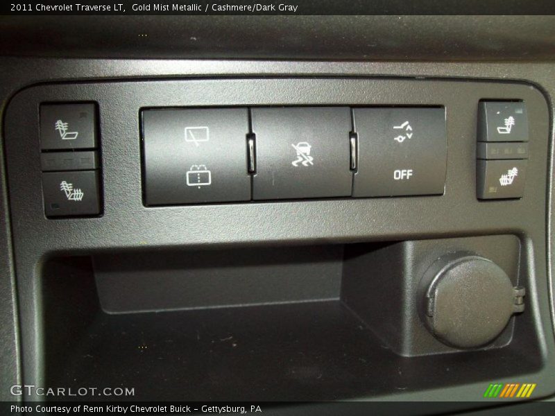 Gold Mist Metallic / Cashmere/Dark Gray 2011 Chevrolet Traverse LT