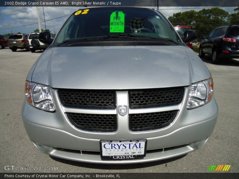 Bright Silver Metallic / Taupe 2002 Dodge Grand Caravan ES AWD