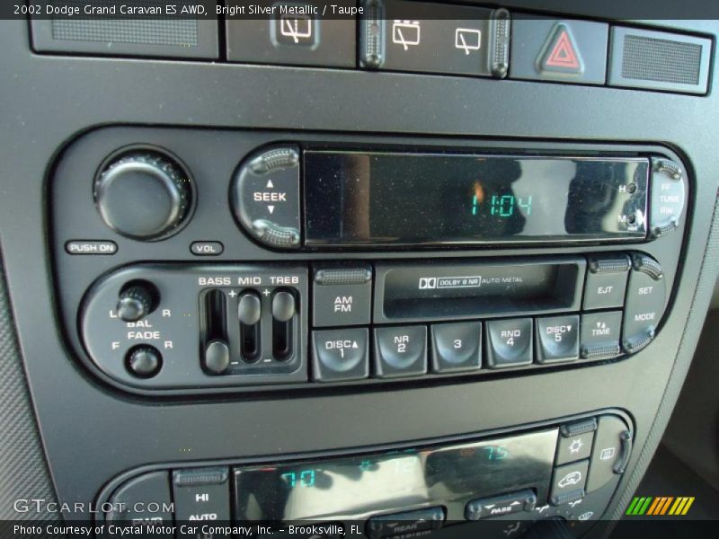 Controls of 2002 Grand Caravan ES AWD