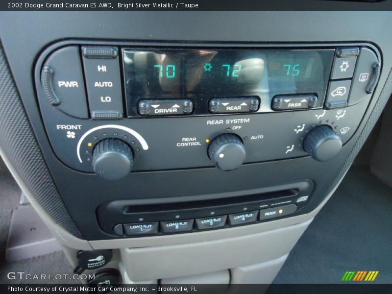Controls of 2002 Grand Caravan ES AWD