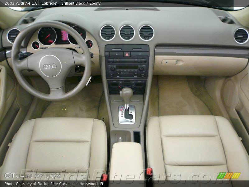 Brilliant Black / Ebony 2003 Audi A4 1.8T Cabriolet