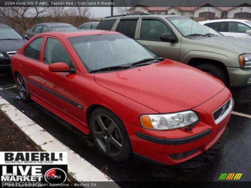 Passion Red / Gobi Sand R Metallic 2004 Volvo S60 R AWD