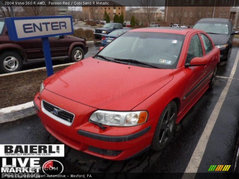 Passion Red / Gobi Sand R Metallic 2004 Volvo S60 R AWD