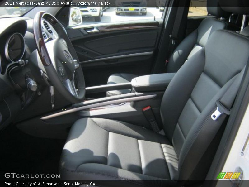 Arctic White / Black 2011 Mercedes-Benz ML 350 4Matic