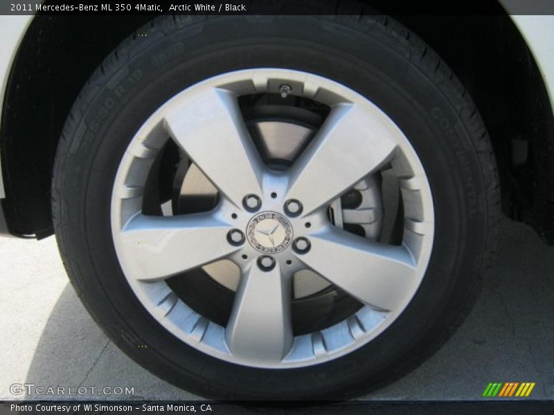 Arctic White / Black 2011 Mercedes-Benz ML 350 4Matic
