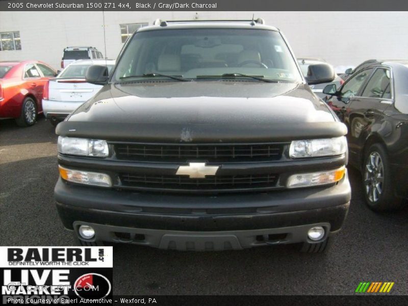 Black / Gray/Dark Charcoal 2005 Chevrolet Suburban 1500 Z71 4x4