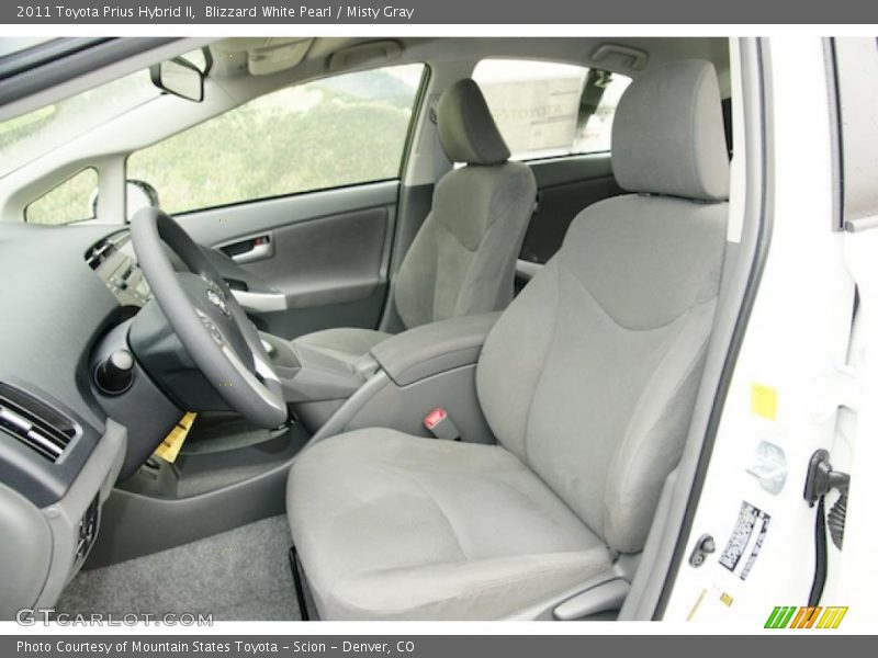  2011 Prius Hybrid II Misty Gray Interior