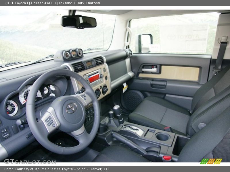  2011 FJ Cruiser 4WD Dark Charcoal Interior