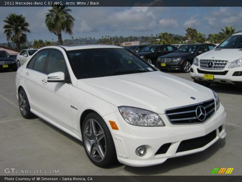 Front 3/4 View of 2011 C 63 AMG