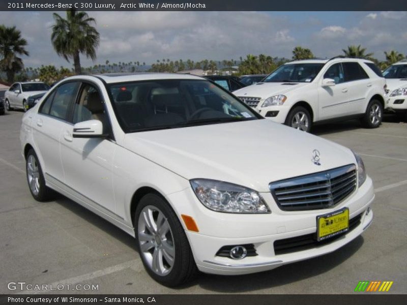 Arctic White / Almond/Mocha 2011 Mercedes-Benz C 300 Luxury
