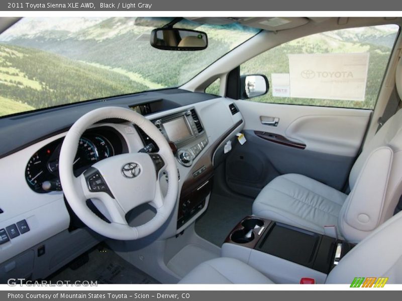  2011 Sienna XLE AWD Light Gray Interior