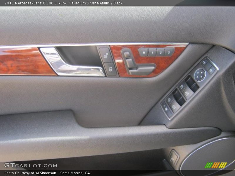 Palladium Silver Metallic / Black 2011 Mercedes-Benz C 300 Luxury