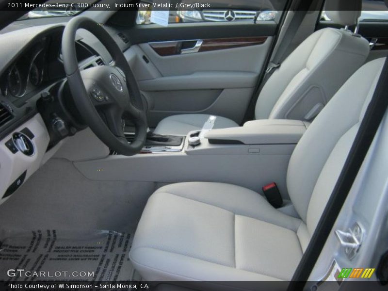 Iridium Silver Metallic / Grey/Black 2011 Mercedes-Benz C 300 Luxury