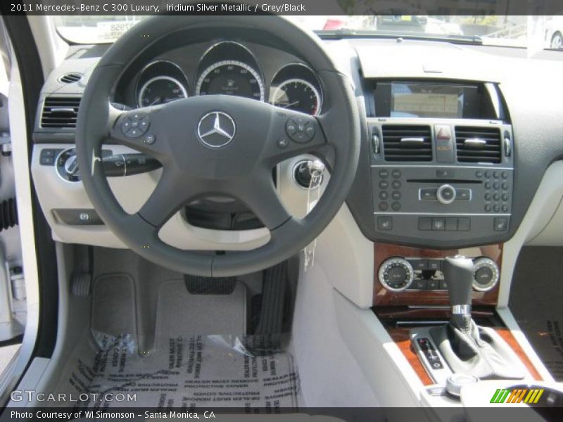 Iridium Silver Metallic / Grey/Black 2011 Mercedes-Benz C 300 Luxury