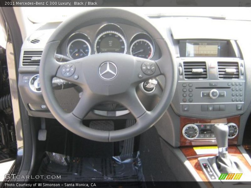 Black / Black 2011 Mercedes-Benz C 300 Luxury