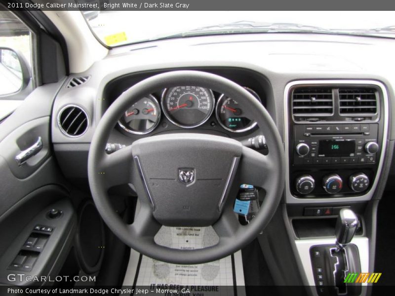 Bright White / Dark Slate Gray 2011 Dodge Caliber Mainstreet