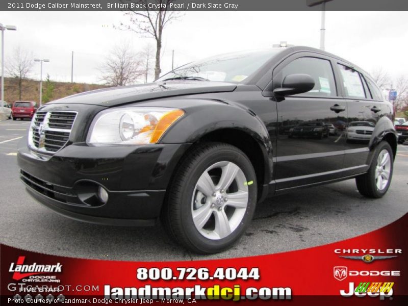 Brilliant Black Crystal Pearl / Dark Slate Gray 2011 Dodge Caliber Mainstreet