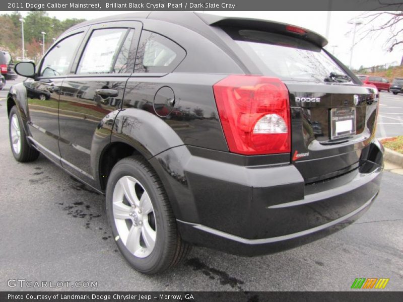 Brilliant Black Crystal Pearl / Dark Slate Gray 2011 Dodge Caliber Mainstreet