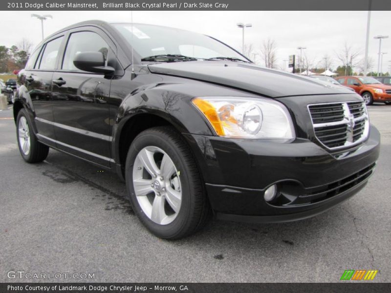 Brilliant Black Crystal Pearl / Dark Slate Gray 2011 Dodge Caliber Mainstreet