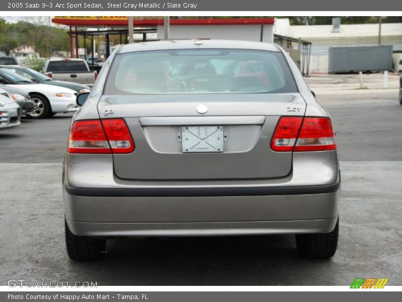 Steel Gray Metallic / Slate Gray 2005 Saab 9-3 Arc Sport Sedan