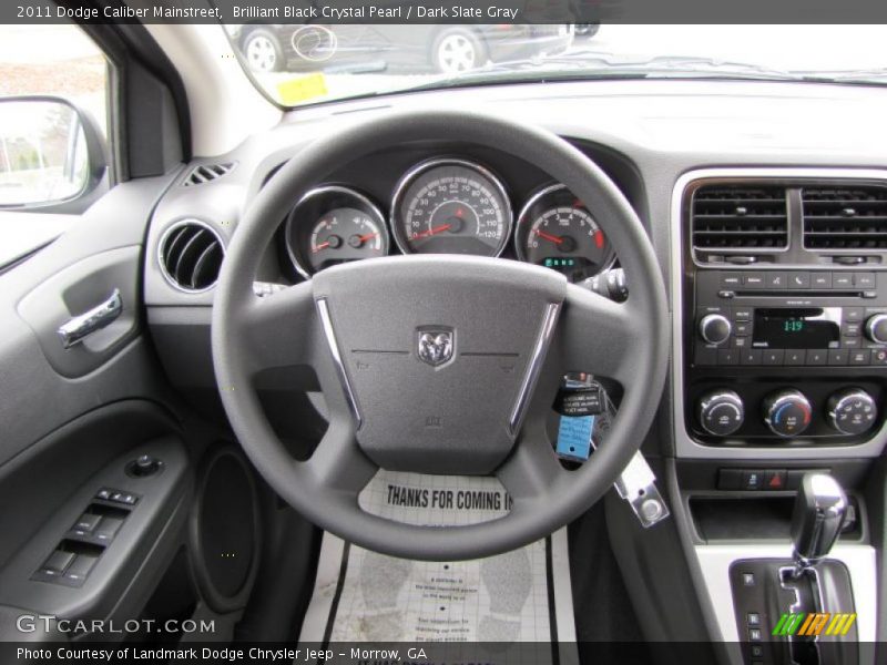 Brilliant Black Crystal Pearl / Dark Slate Gray 2011 Dodge Caliber Mainstreet