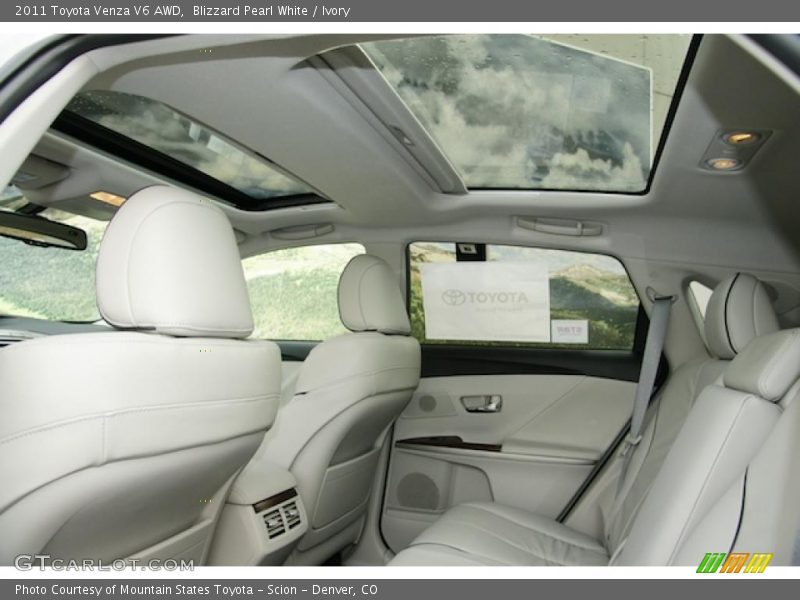 Sunroof of 2011 Venza V6 AWD