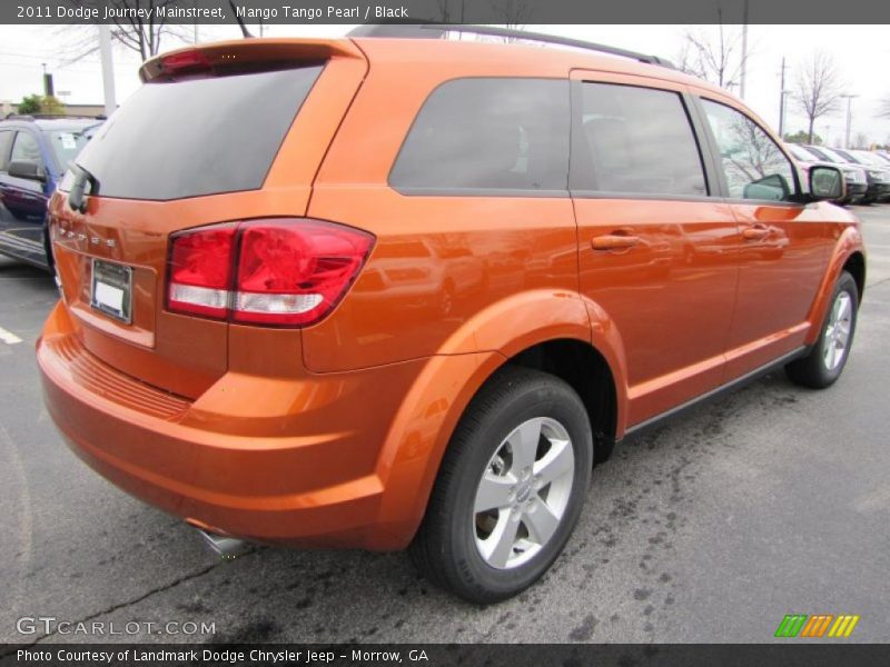 Mango Tango Pearl / Black 2011 Dodge Journey Mainstreet