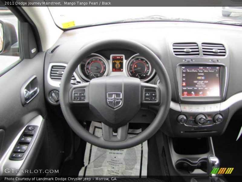 Mango Tango Pearl / Black 2011 Dodge Journey Mainstreet