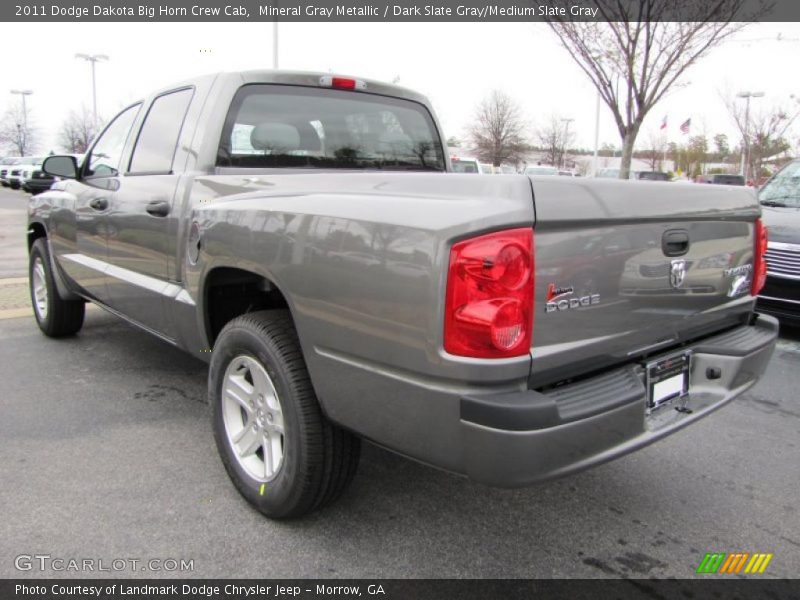Mineral Gray Metallic / Dark Slate Gray/Medium Slate Gray 2011 Dodge Dakota Big Horn Crew Cab