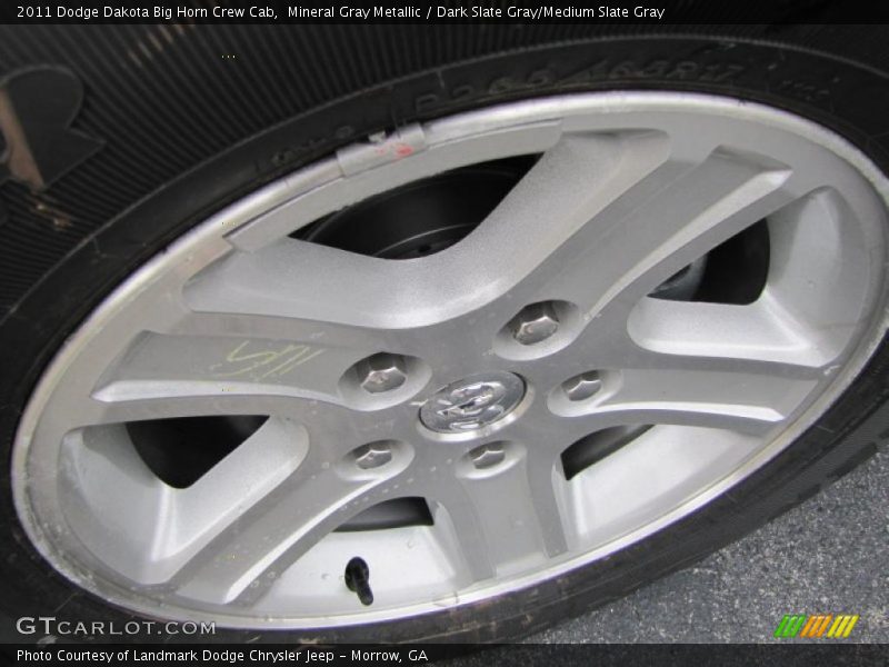 Mineral Gray Metallic / Dark Slate Gray/Medium Slate Gray 2011 Dodge Dakota Big Horn Crew Cab