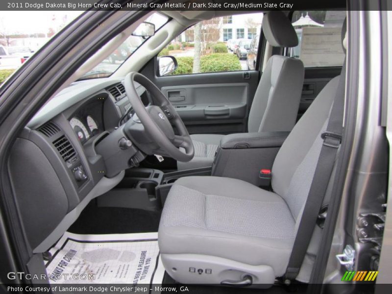  2011 Dakota Big Horn Crew Cab Dark Slate Gray/Medium Slate Gray Interior