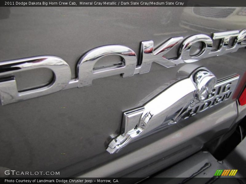 Mineral Gray Metallic / Dark Slate Gray/Medium Slate Gray 2011 Dodge Dakota Big Horn Crew Cab