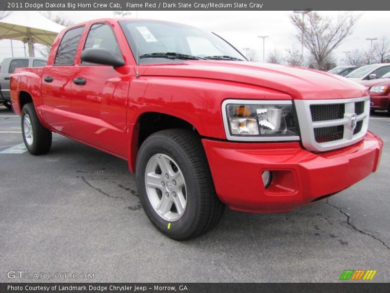 Front 3/4 View of 2011 Dakota Big Horn Crew Cab