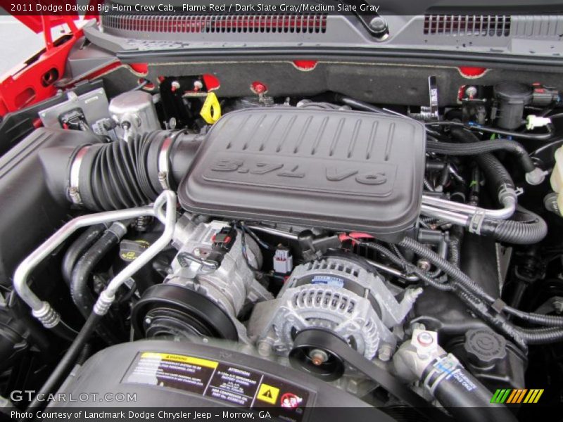  2011 Dakota Big Horn Crew Cab Engine - 3.7 Liter SOHC 12-Valve Magnum V6