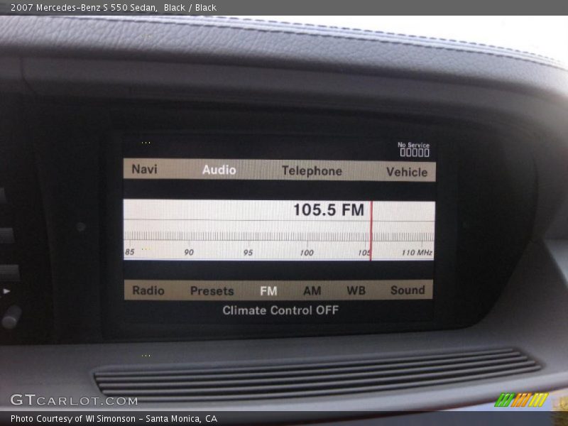 Black / Black 2007 Mercedes-Benz S 550 Sedan