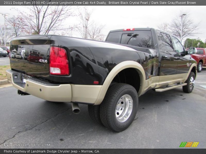 2011 Ram 3500 HD Laramie Longhorn Crew Cab 4x4 Dually Brilliant Black Crystal Pearl