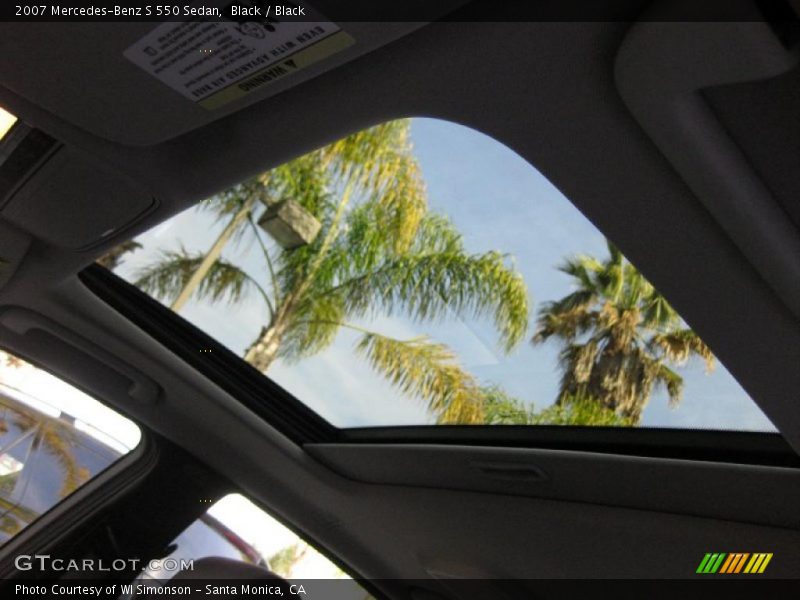 Black / Black 2007 Mercedes-Benz S 550 Sedan