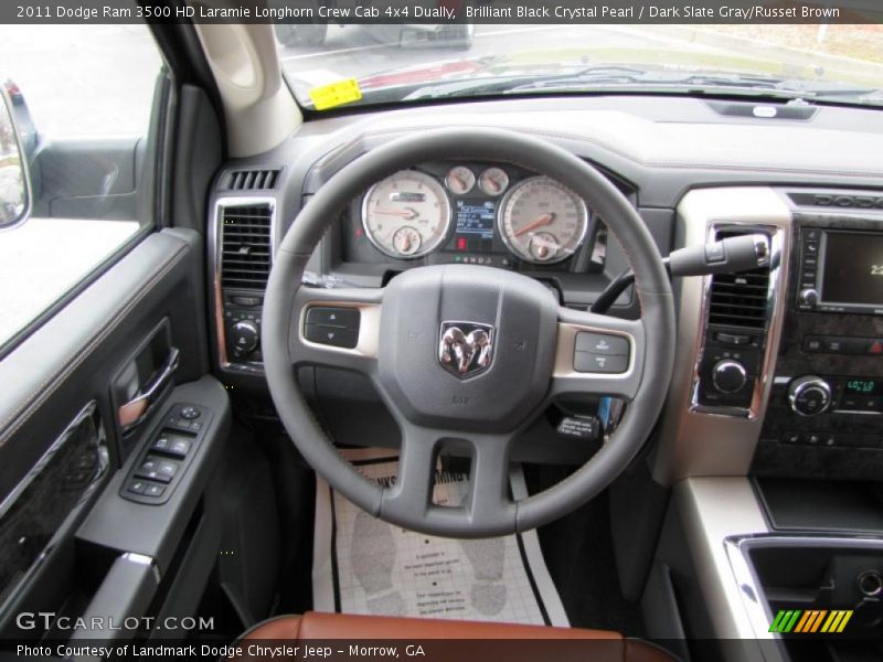  2011 Ram 3500 HD Laramie Longhorn Crew Cab 4x4 Dually Steering Wheel