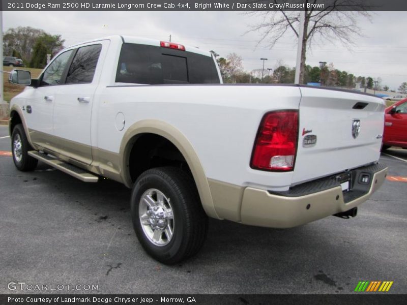 Bright White / Dark Slate Gray/Russet Brown 2011 Dodge Ram 2500 HD Laramie Longhorn Crew Cab 4x4