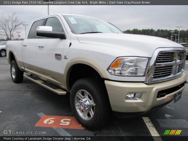 Front 3/4 View of 2011 Ram 2500 HD Laramie Longhorn Crew Cab 4x4