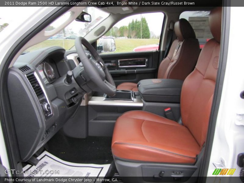  2011 Ram 2500 HD Laramie Longhorn Crew Cab 4x4 Dark Slate Gray/Russet Brown Interior