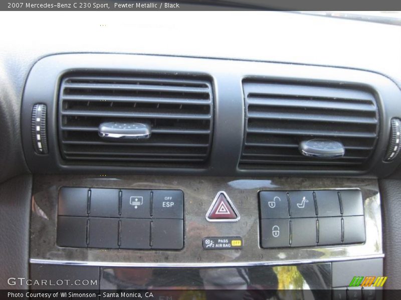 Pewter Metallic / Black 2007 Mercedes-Benz C 230 Sport