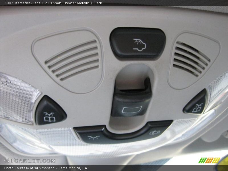 Pewter Metallic / Black 2007 Mercedes-Benz C 230 Sport