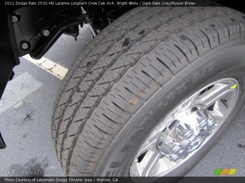 Bright White / Dark Slate Gray/Russet Brown 2011 Dodge Ram 2500 HD Laramie Longhorn Crew Cab 4x4