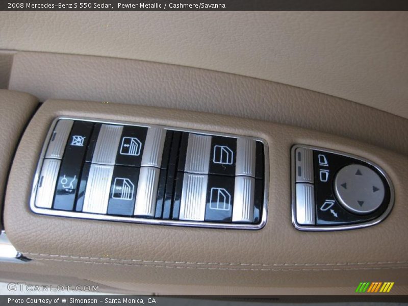 Pewter Metallic / Cashmere/Savanna 2008 Mercedes-Benz S 550 Sedan