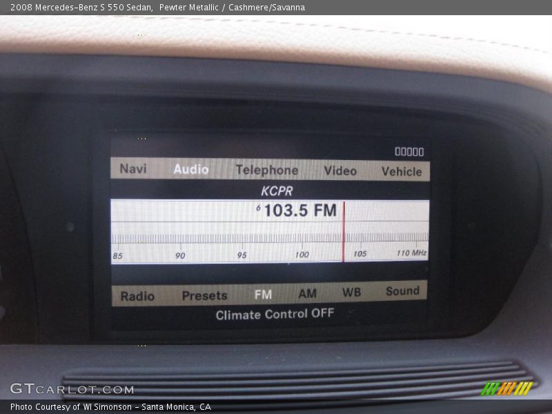 Pewter Metallic / Cashmere/Savanna 2008 Mercedes-Benz S 550 Sedan