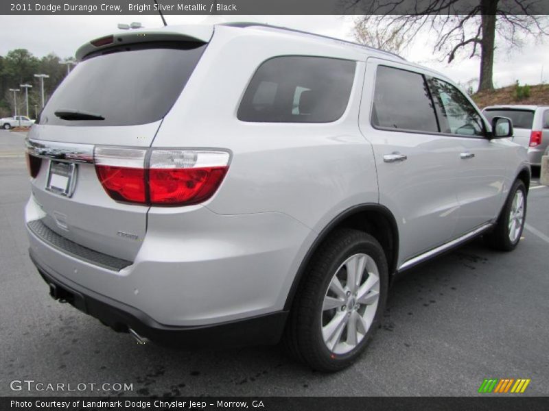 Bright Silver Metallic / Black 2011 Dodge Durango Crew
